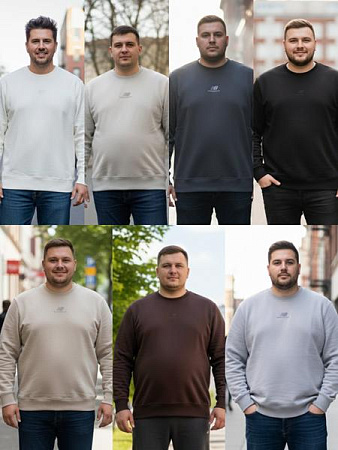 Свитер Shon S2757 grey - делук