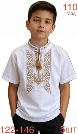 Вышиванка Надийка ND1401-110 white - делук