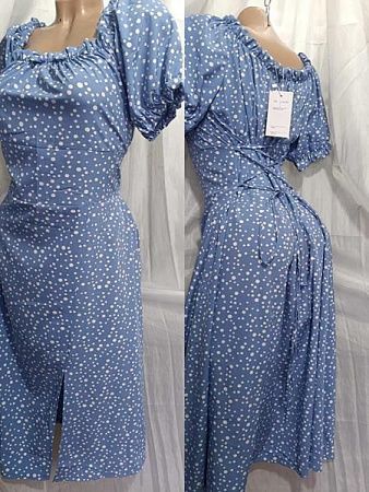 Платье Galina 574 l.blue - делук