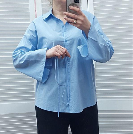 Рубашка Nefertiti 9958 l.blue - делук