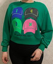 Свитер Red Hat Clothes 0129 green - делук