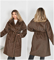 Шуба Saint Wish 7066 l.brown - делук