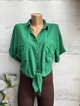 Рубашка New Season 8371 green - делук