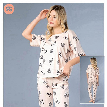 Пижама Trikotag 7031 apricot - делук