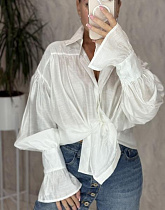 Рубашка Lora LR1010 white - делук