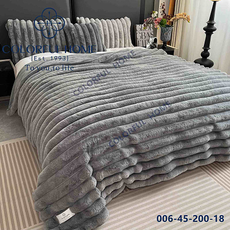 Плед Шиншилла 006-45-18 d.gray - делук