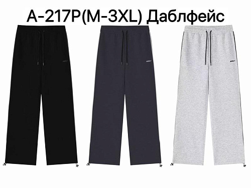 Штаны Спорт Ale-Ate A217P black - делук