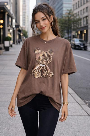 Футболка Major 2185 brown - делук