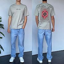 Футболка Three Black 2201 grey - делук