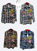 Рубашка Dgmd 735-2 chocolate - делук