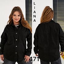Рубашка Liana Denim 471-1 black - делук