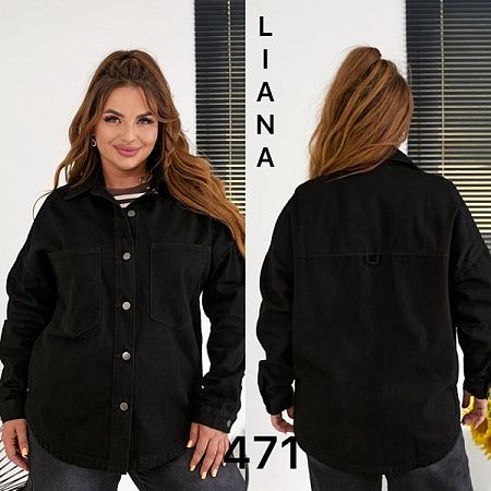 Рубашка Liana Denim 471-1 black - делук