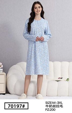 Ночнушка Romeo Life 70196 l.blue - делук