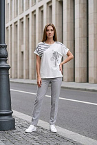 Футболка Kosta 2803 white-grey - делук