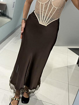 Юбка Comod 5586 chocolate - делук