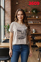 Футболка Style Nadezhda 3609 beige - делук