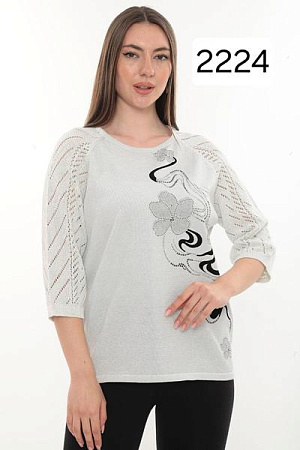 Свитер Julia 2224 white - делук