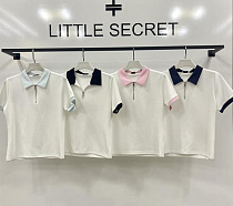 Футболка Little Secret W3119 white-black - делук