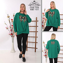 Свитер Julia 8349 green - делук