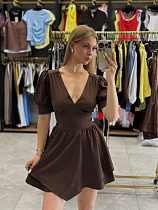 Платье Arina 1779 brown - делук