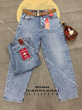 Джинсы God Baron 8923 l.blue - делук