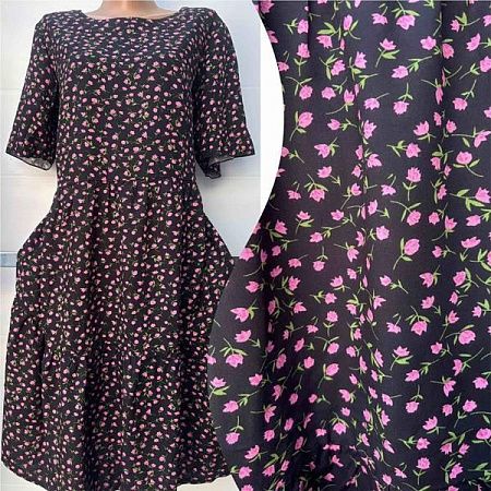Платье Potok 773 black-pink - делук
