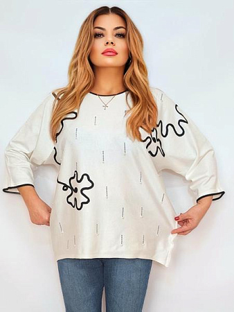 Свитер Romeo Life RL954 white - делук