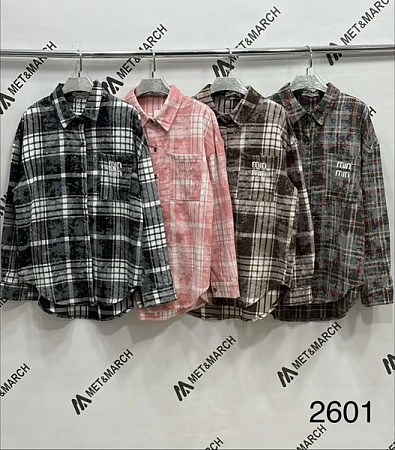 Рубашка Met&March 2601 pink - делук