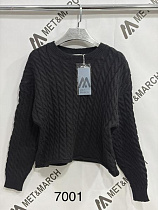 Свитер Met&March 7001 black - делук