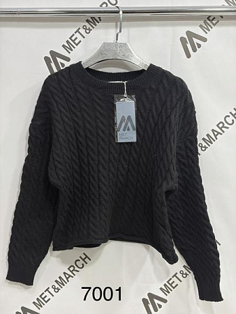 Свитер Met&March 7001 black - делук