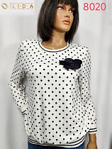 Свитер Lida 8020 white - делук