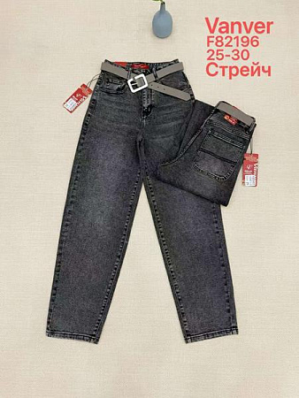 Джинсы Vanver F82196 d.grey - делук