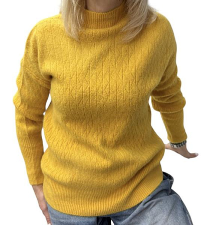 Свитер Elena&Vika 24071 yellow - делук