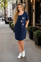 Туника 2121 синій - делук