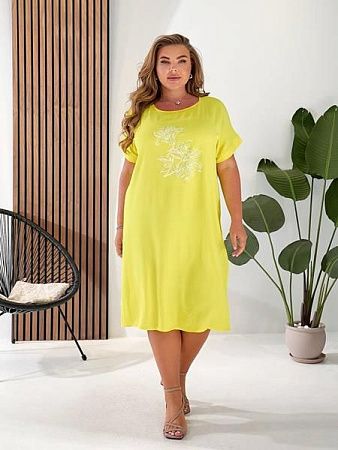 Платье Bat 415 yellow - делук