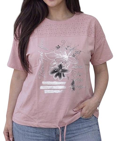 Футболка Levisha 26016 pink - делук