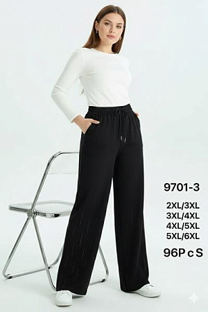 Штаны Спорт Kenalin 9701-3 black - делук