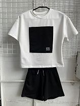 Костюм Mso 1269 white-black - делук