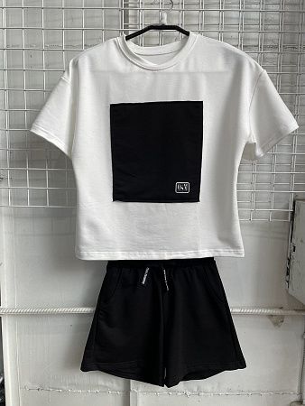 Костюм Mso 1269 white-black - делук