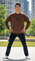Свитер Shon S3678 brown - делук