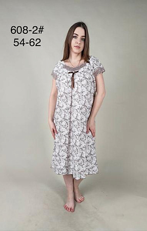 Ночнушка Anion 608-2 white-nude - делук