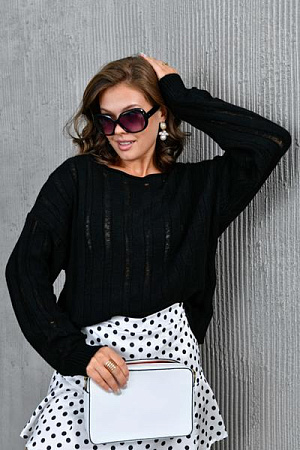 Свитер Karon 8169 black - делук