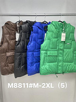 Жилетка Jacket M8811 brown - делук