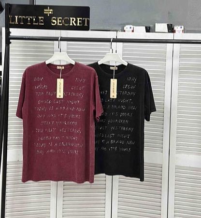 Футболка Little Secret 10082 wine - делук