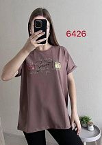 Футболка Fsn 6426 brown - делук
