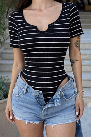 Боди Arina 1589-2 black - делук