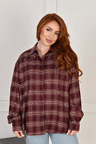 Рубашка Saint Wish D2272 terrakot - делук