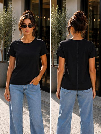 Футболка New Season F1710 black - делук