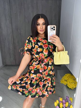 Платье Arina 2442 black - делук