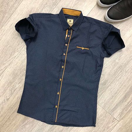 Рубашка No Brand 2160 navy - делук